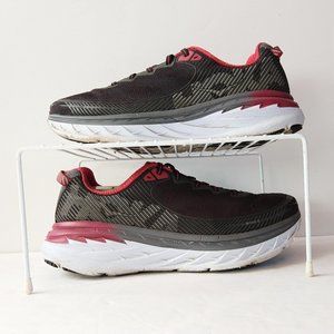 Hoka One One Bondi 5 Sneaker Mens Sz 10 Black/Red